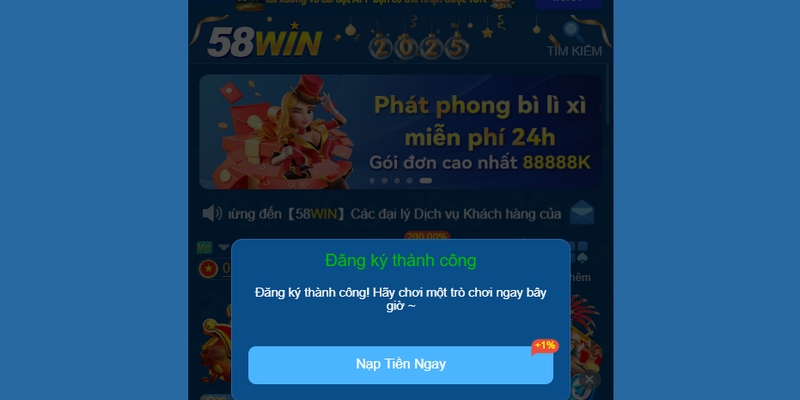 Game thủ khi đăng ký 58WIN cần đảm bảo độ tuổi tối thiểu từ 18
